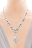 18K White Gold Vs Diamond 6.9Ct Necklace Jewelry