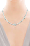 18K White Gold Vs Diamond 10.82Ct Necklace Jewelry