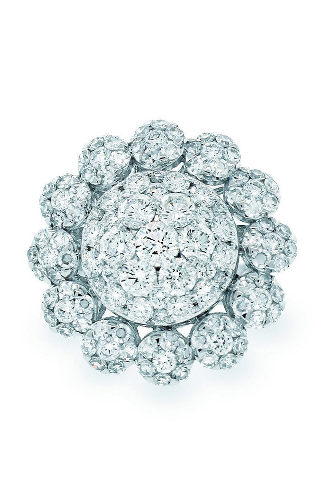 18K White Gold Vs Diamond 3.27Ct Ring Fine Jewelry