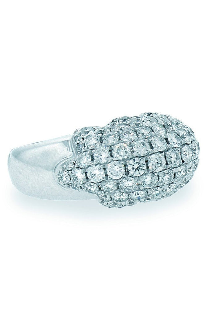 18K White Gold Vs Diamond 2.86Ct Ring Fine Jewelry