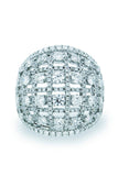 18K White Gold Vs Diamond 2.33Ct Ring Fine Jewelry