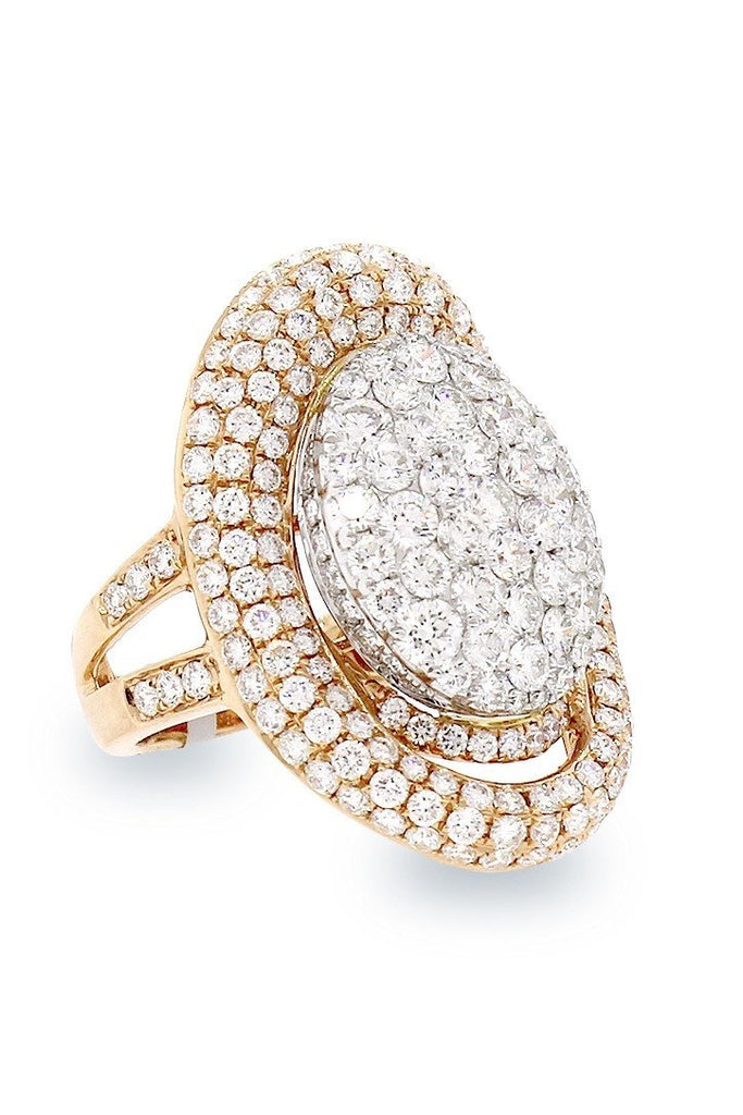 18K White Gold Vs Diamond 4.36 Ct Ring Fine Jewelry
