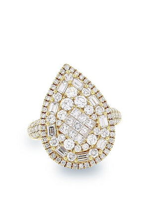 18K White Gold Vs Diamond 2.31Ct Ring Fine Jewelry