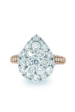 18K White Gold Vs Diamond 5.35 Ct Ring Fine Jewelry