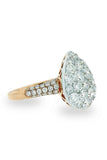 18K White Gold Vs Diamond 5.35 Ct Ring Fine Jewelry