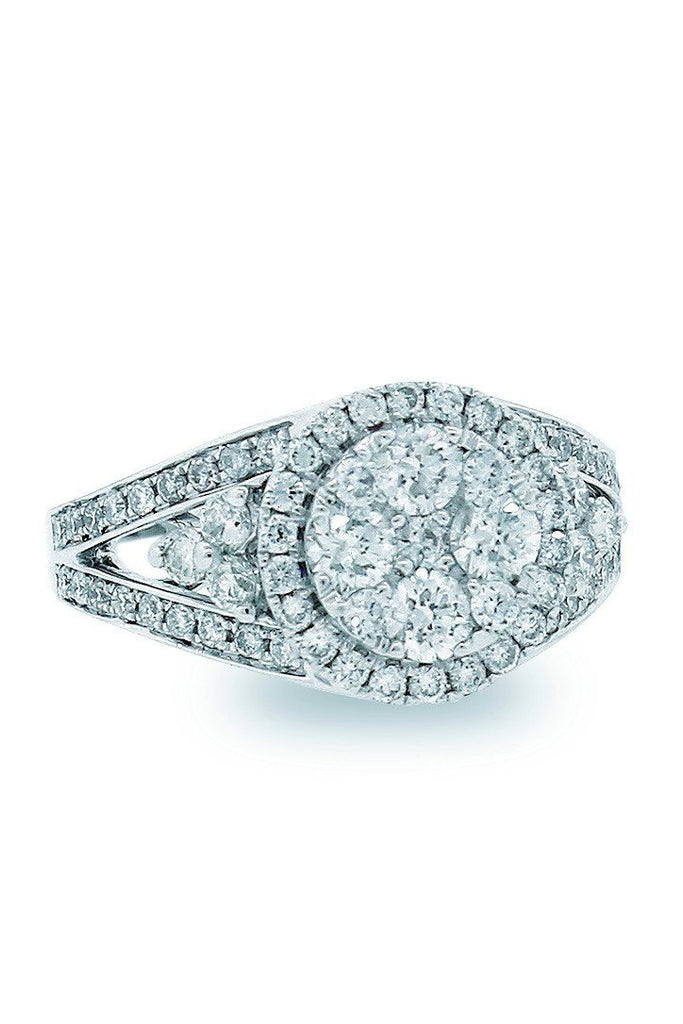 18K White Gold Vs Diamond 2.49Ct Ring Fine Jewelry