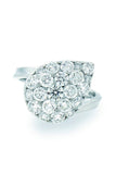 18K White Gold VS Diamond 2.22CT Ring Fine Jewelry