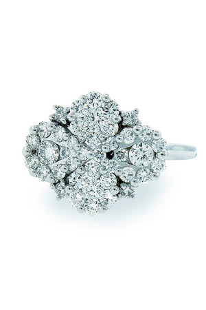 18K White Gold Vs Diamond 1.30Ct Ring Fine Jewelry