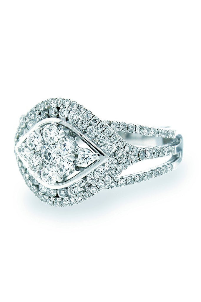 18K White Gold Vs Diamond 1.01Ct Ring Fine Jewelry