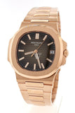 Patek Philippe Nautilus Brown Dial 18K Rose Gold Automatic Mens Watch 5711/1R-001