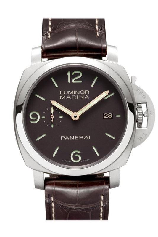 Panerai Luminor Marina 1950 3 Days Automatic Titanio 44mm Brown Dial Men s Watch Pam00351