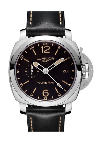 Panerai Luminor 1950 3 Days Gmt 24h Automatic Acciaio 44mm Black Dial Men s Watch Pam00531