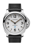 Panerai Luminor Base Logo Acciaio 44mm White Dial Men's Watch Pam00630