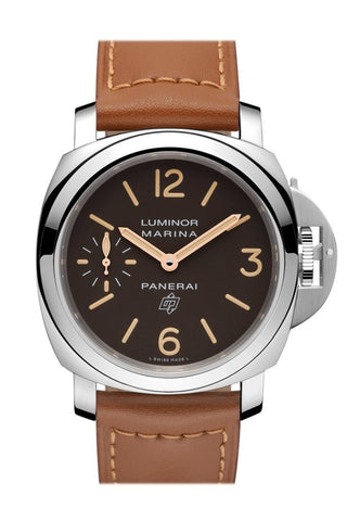 Panerai Luminor Marina Logo Acciaio 44Mm Brown Dial Mens Watch Pam00632