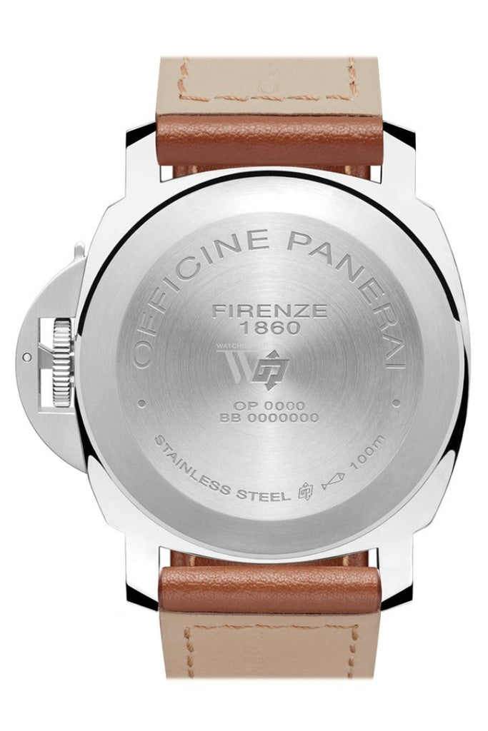 Panerai Luminor Marina Logo Acciaio 44Mm White Dial Mens Watch Pam00660