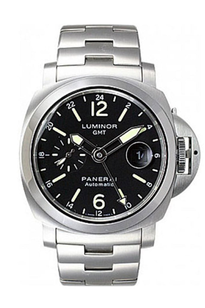 Panerai Luminor Gmt Watches 44Mm Black Dial Mens Watch Pam00297