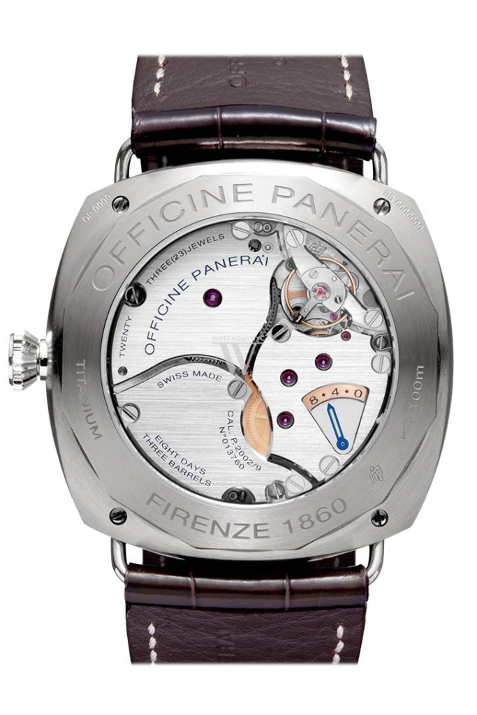 Panerai Radiomir 8 Days Titanio 45Mm Brown Dial Mens Watch Pam00346