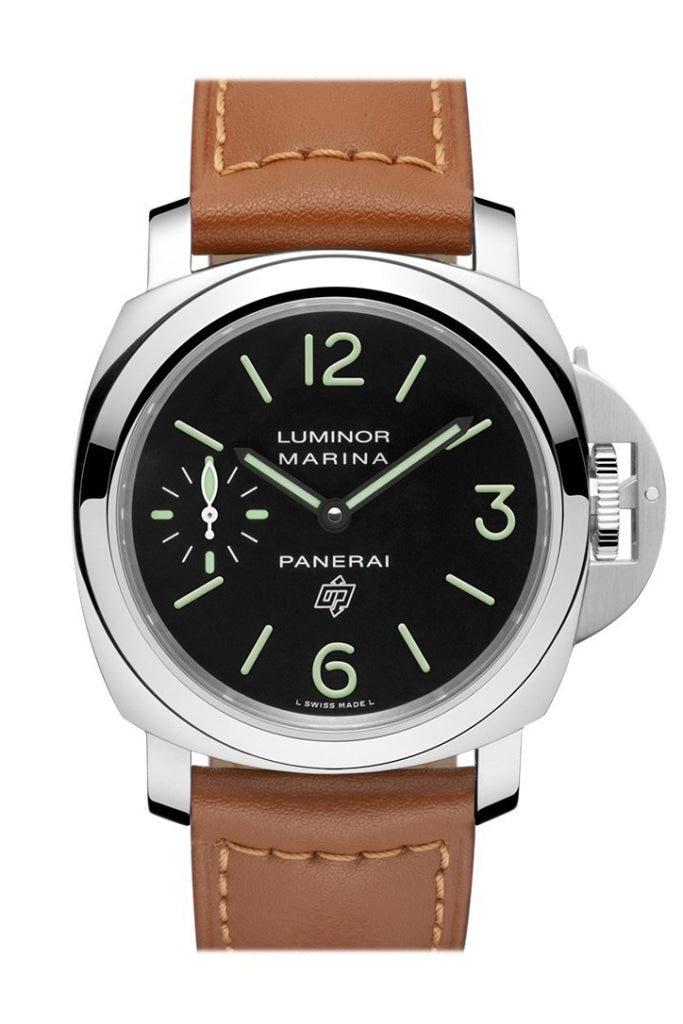 Panerai Luminor Marina Logo Acciaio 44mm Black Dial Men s Watch