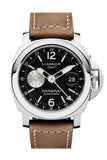 Panerai Luminor Gmt Automatic Acciaio 44Mm Black Dial Mens Watch Pam01088