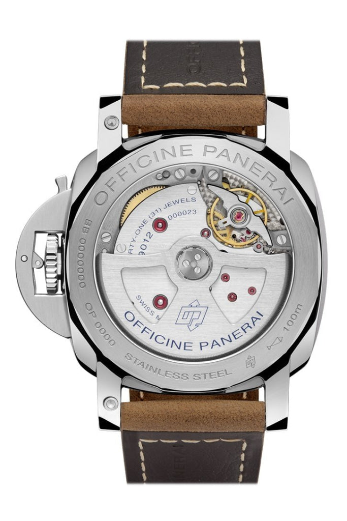 Panerai Pam01537 Luminor 1950 3 Days Gmt Power Reserve Automatic Acciaio 42 Black Dial Men s Watch WatchGuyNYC
