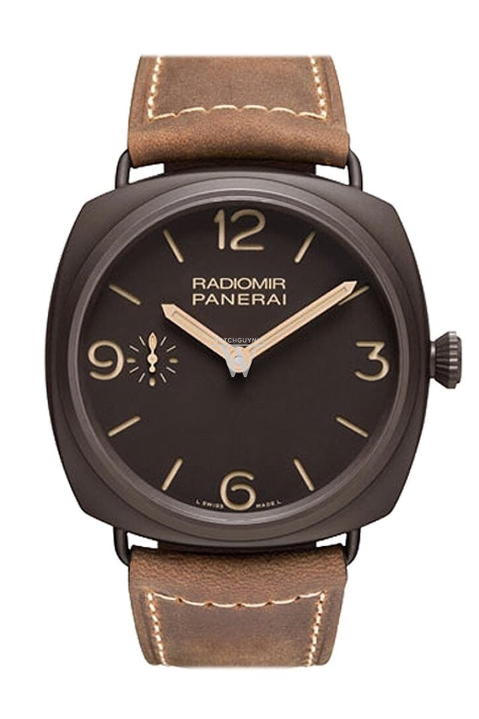 Panerai Radiomir Composite Brown Dial Leather 47Mm Mens Watch Pam00504