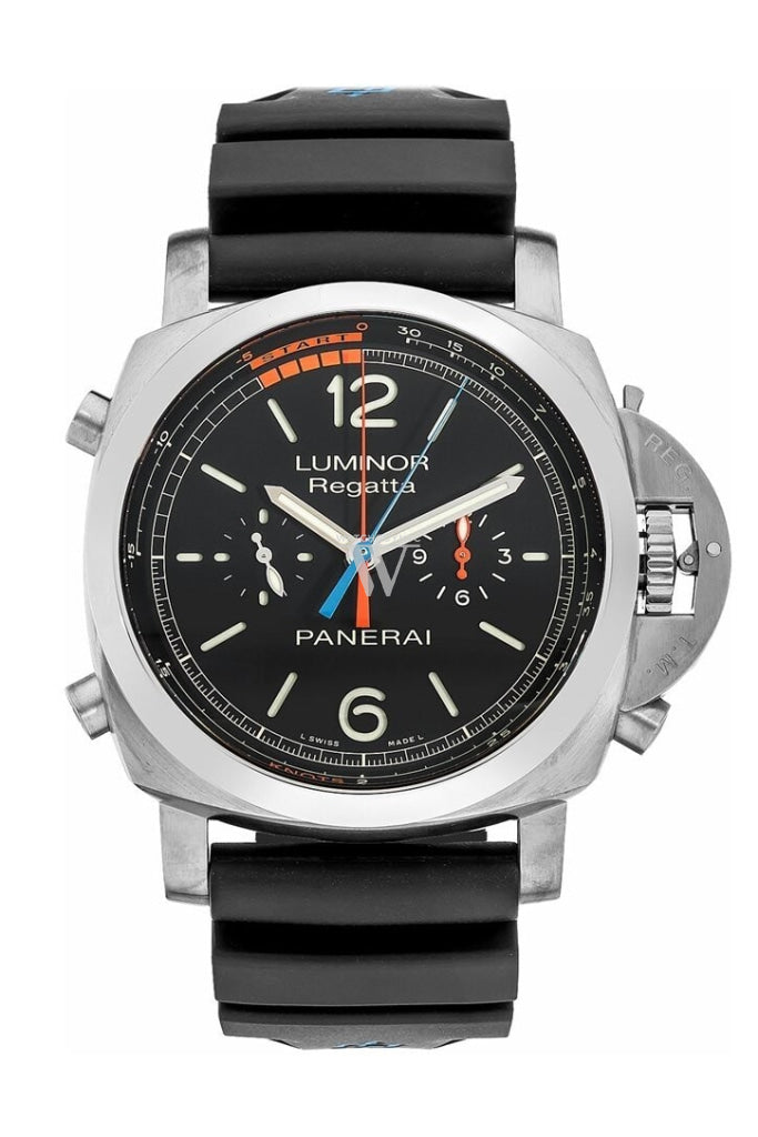 Panerai Luminor 1950 3 Day Chrono Flyback Regatta Black Dial 47Mm Mens Watch Pam00526