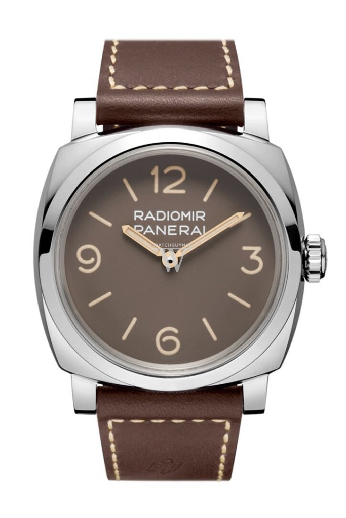 Panerai Radiomir 1940 Brown Dial 47Mm Mens Hand Wound Watch Pam00662 Black