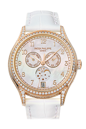 Patek Philippe Complications White Balinese Mother Of Pearl Dial Ladies Watch 4948R-001