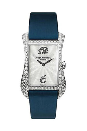 Patek Philippe Gondolo Serata 18Kt White Gold Diamond Blue Ladies Watch 4972G-001