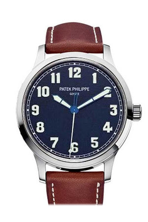 Patek Philippe Calatrava Pilot Blue Dial Steel Mens Watch 5522A-001