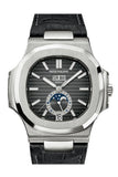Patek Philippe Nautilus Automatic GMT Moonphase Black Dial Stainless Steel Men's Watch 5726A-001