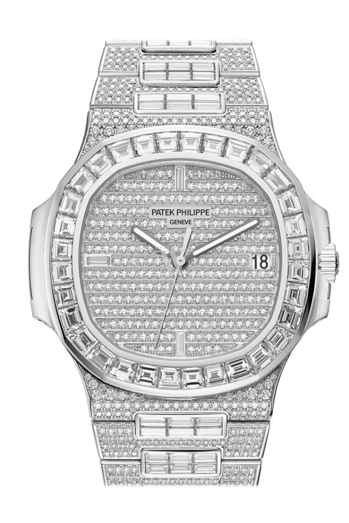 Patek Philippe Nautilus Diamonds Mens Watch 5719/10G-010