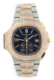 Patek Philippe Nautilus Custom Diamonds 5980/1Ar-001 Blue / None Watches