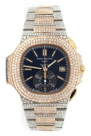Patek Philippe Nautilus Custom Diamonds 5980 1AR 001 WatchGuyNYC