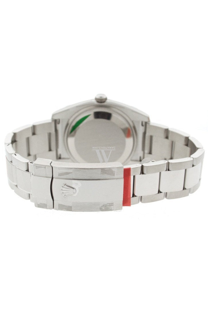 Rolex Date 34 Pink Dial Steel White Gold Watch 115234