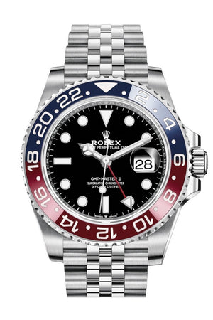 Rolex Gmt Master Ii Black Dial Jubilee Bracelet Mens Watch 126710Blro