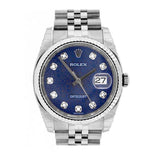 Rolex Datejust 36 Blue Jubilee Diamonds Dial Watch 116234