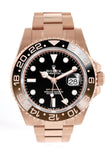 Rolex Gmt Master Ii Black Dial 18Kt Everose Gold Oyster Bracelet Mens Watch 126715Chnr 126715