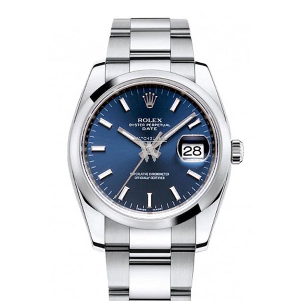 Blue faced rolex mens clearance