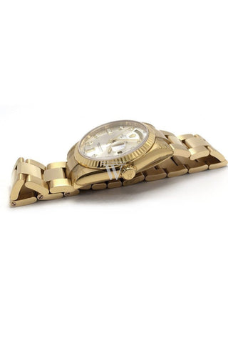 ROLEX 118238 Day Date 36 SilverDial Gold President Watch WatchGuyNYC
