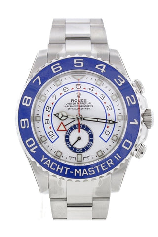 Rolex Yacht-Master Ii 44 White Dial Stainless Steel Mens Watch 116680