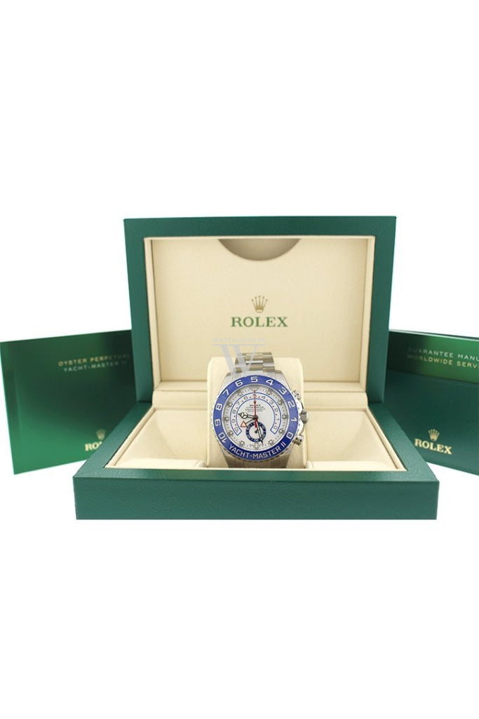 Rolex Yacht-Master Ii 44 White Dial Stainless Steel Mens Watch 116680