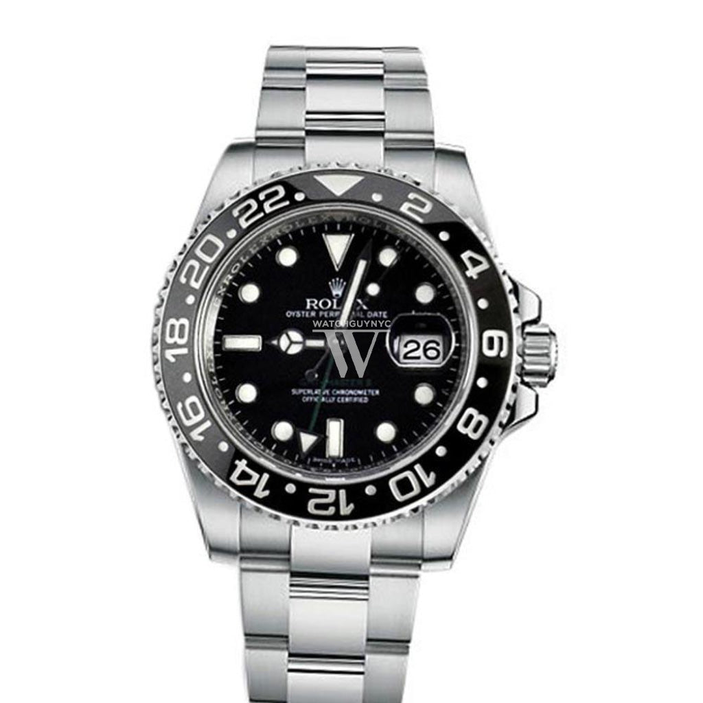 Rolex gmt ii black dial discount