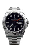 Rolex Explorer Ii Black Dial Stainless Steel Mens Watch 216570