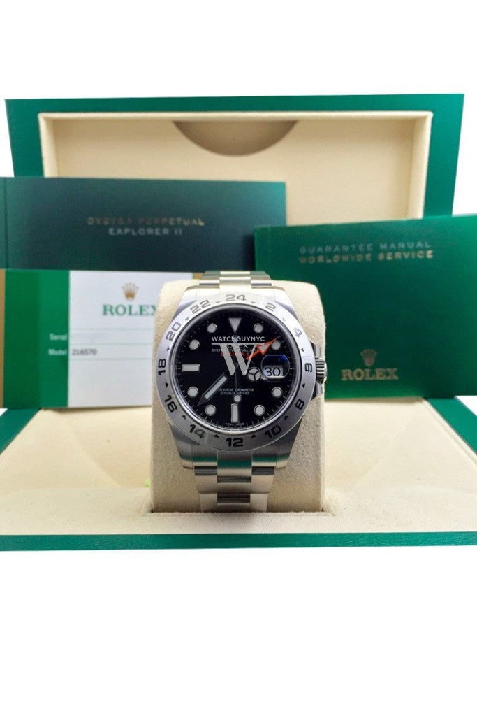 Rolex 216570 Explorer II Black Dial Men s Watch WatchGuyNYC New York