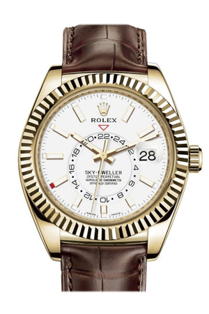 Rolex sky hotsell dweller leather band
