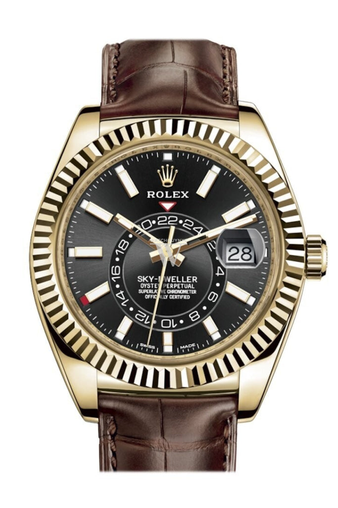 Rolex sky hot sale dweller rhodium dial