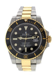 Pre-Owend Rolex Submariner Date 40 Black Dial 18k Yellow Gold and Steel Men's Watch 116613LN 116613
