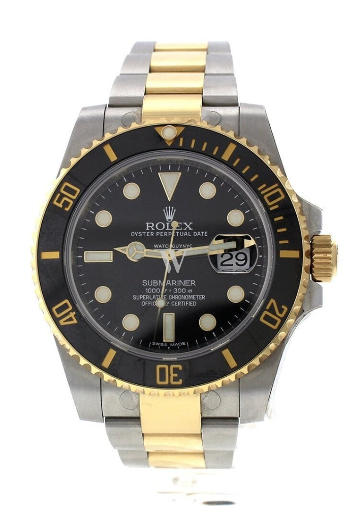 Rolex submariner steel gold black on sale dial