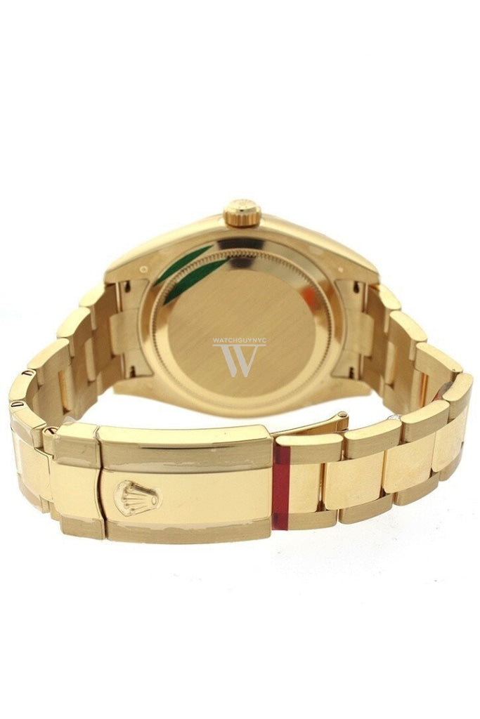 Rolex Sky-Dweller 42 Silver Roman Dial Yellow Gold Mens Watch 326938